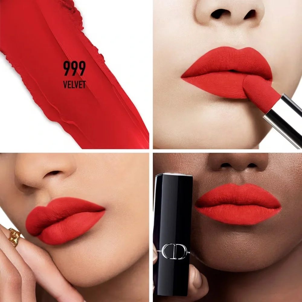 Dior Rouge Dior Couture Colour Refillable Lipstick - 999 Red Velvet - New